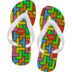 Tetromino Flip Flops - Small (Personalized)