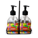 Tetromino Glass Soap & Lotion Bottles (Personalized)