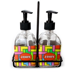 Tetromino Glass Soap & Lotion Bottles (Personalized)