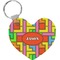 Tetromino Heart Keychain (Personalized)