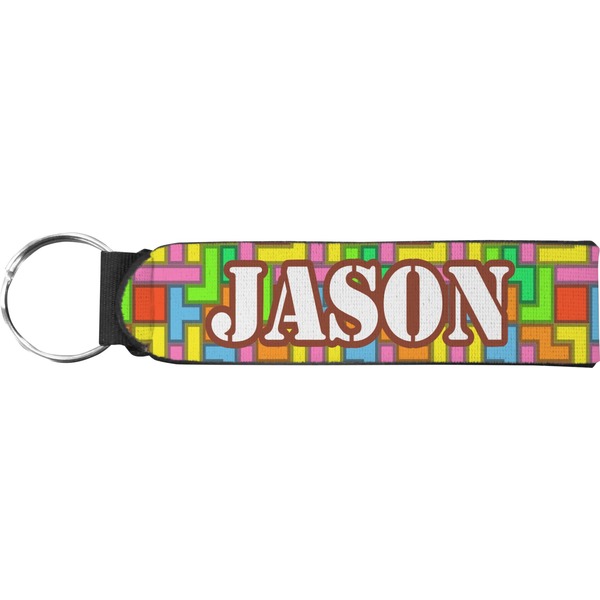 Custom Tetromino Neoprene Keychain Fob (Personalized)