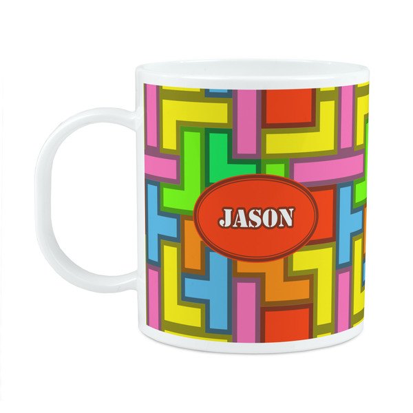 Custom Tetromino Plastic Kids Mug (Personalized)