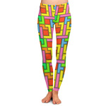 Tetromino Ladies Leggings - Extra Large