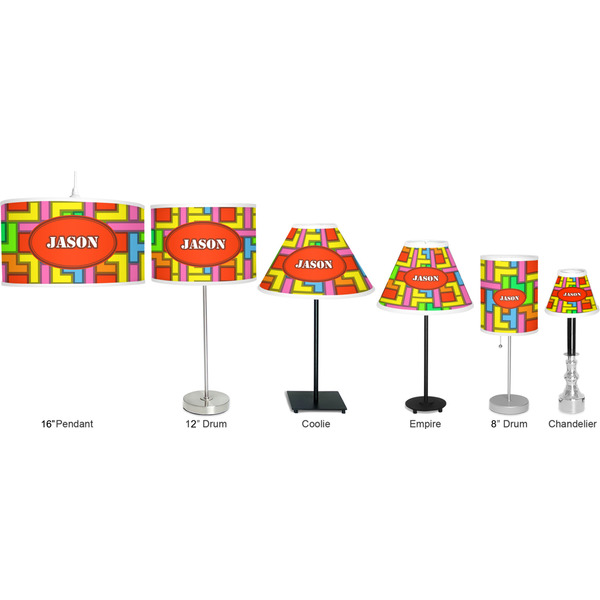 Tetromino Lamp Full View Size Comparison