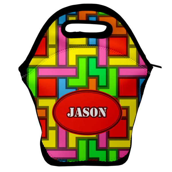 Custom Tetromino Lunch Bag w/ Name or Text