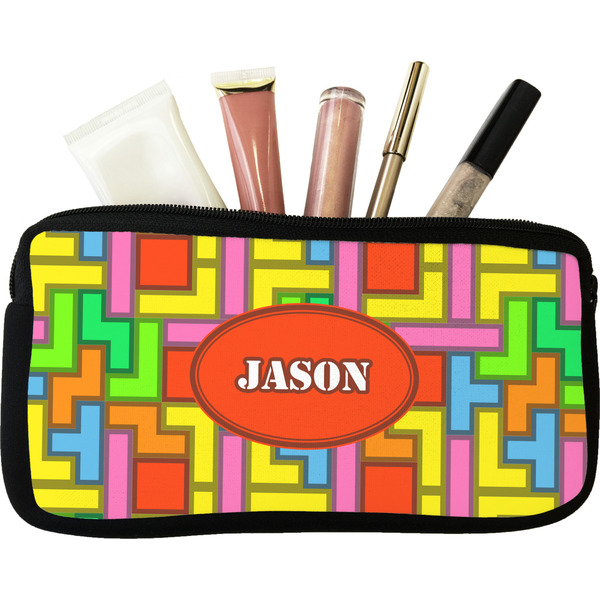 Custom Tetromino Makeup / Cosmetic Bag (Personalized)
