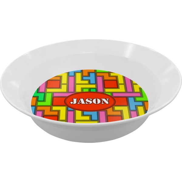 Custom Tetromino Melamine Bowl - 12 oz (Personalized)