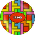 Tetromino Melamine Plate (Personalized)