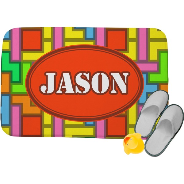 Custom Tetromino Memory Foam Bath Mat (Personalized)