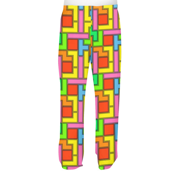 Tetromino Men's Pjs Back - on model