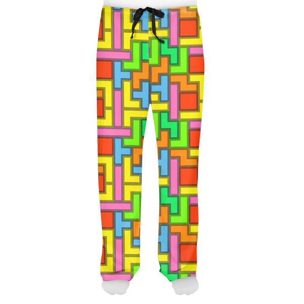 Tetromino Men's Pjs Front - on model