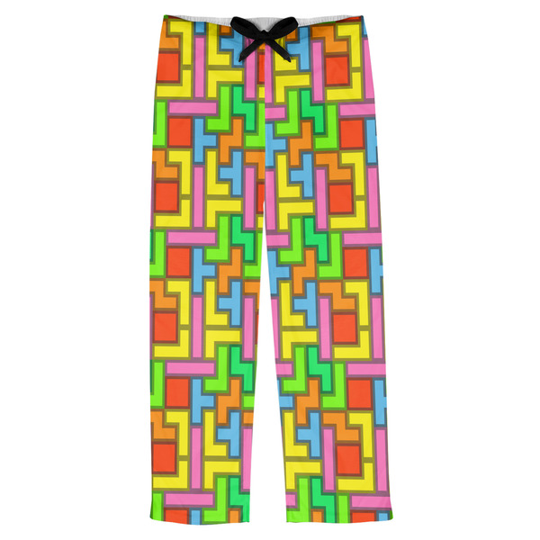 Custom Tetromino Mens Pajama Pants - XS