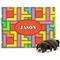 Tetromino Dog Blanket - Large (Personalized)