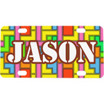 Tetromino Mini/Bicycle License Plate (Personalized)