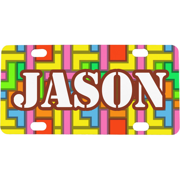 Custom Tetromino Mini/Bicycle License Plate (Personalized)