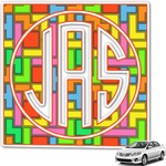 Tetromino Monogram Car Decal (Personalized)