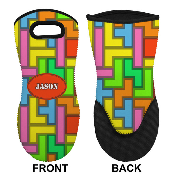 Tetromino Neoprene Oven Mitt (Front & Back)