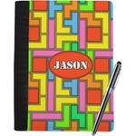 Tetromino Notebook Padfolio - Large w/ Name or Text