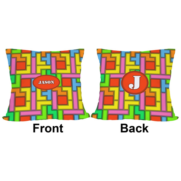 Tetromino Outdoor Pillow - 16x16