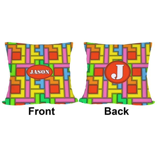 Tetromino Outdoor Pillow - 18x18