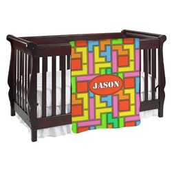 Tetromino Baby Blanket (Single Sided) (Personalized)