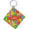 Tetromino Diamond Plastic Keychain w/ Name or Text