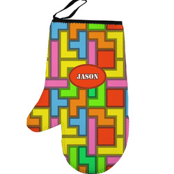 Tetromino Left Oven Mitt (Personalized)