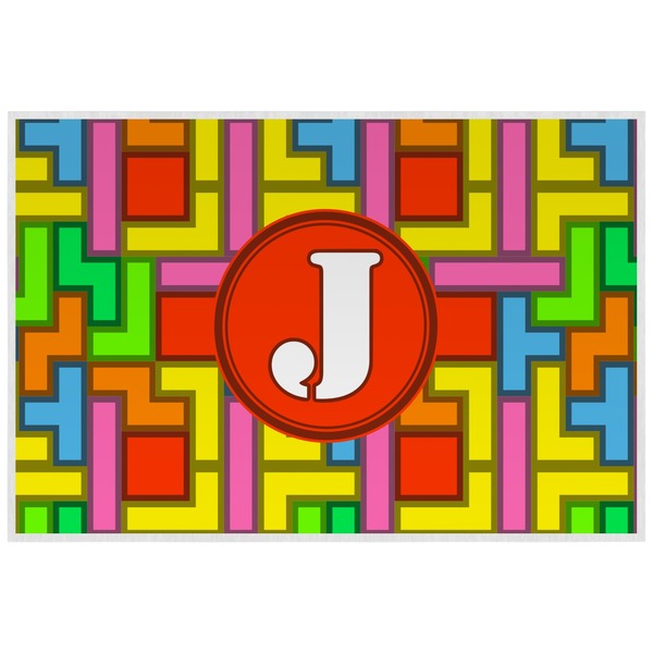 Tetromino Personalized Placemat (Back)