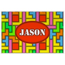 Tetromino Laminated Placemat w/ Name or Text
