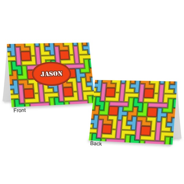 Tetromino Postcard - Front and Back