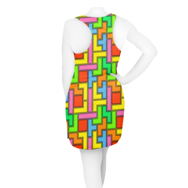 Tetromino Racerback Dress - On Model - Back