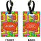Tetromino Rectangle Luggage Tag (Front + Back)