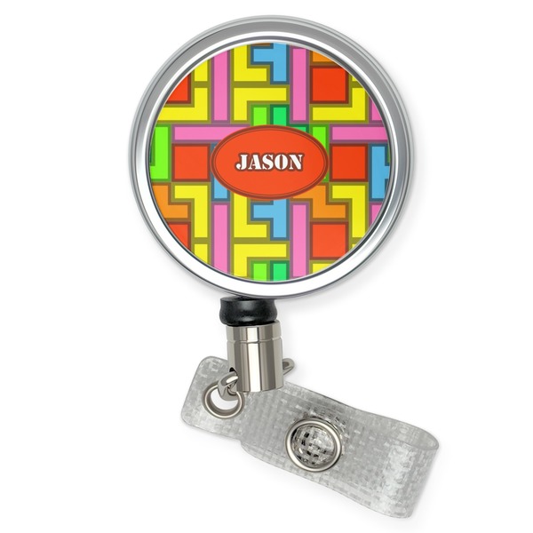 Custom Tetromino Retractable Badge Reel (Personalized)