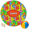Tetromino Round Beach Towel (Personalized)
