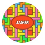 Tetromino Round Decal - Large (Personalized)