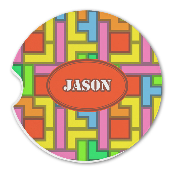 Tetromino Sandstone Car Coaster - Single