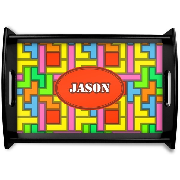 Custom Tetromino Wooden Tray (Personalized)