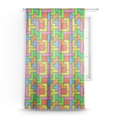 Tetromino Sheer Curtain (Personalized)