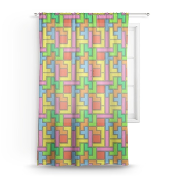 Custom Tetromino Sheer Curtain