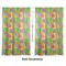 Tetromino Sheer Curtains Double
