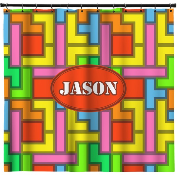 Custom Tetromino Shower Curtain (Personalized)