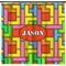 Tetromino Shower Curtain (Personalized)