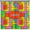 Tetromino Shower Curtain - Custom Size (Personalized)