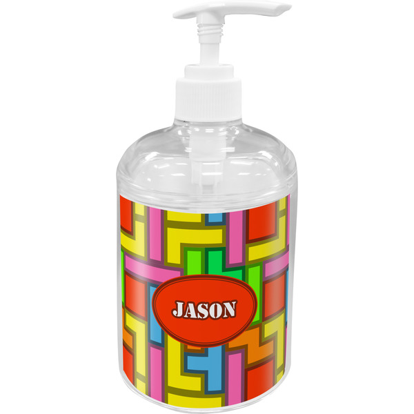 Custom Tetromino Acrylic Soap & Lotion Bottle (Personalized)