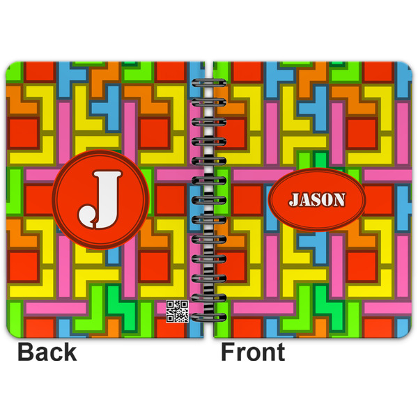 Tetromino Spiral Journal 5 x 7 - Apvl