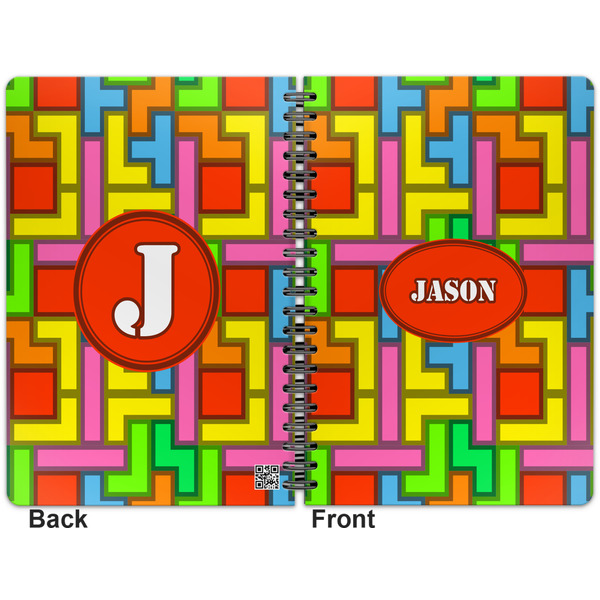 Tetromino Spiral Journal 7 x 10 - Apvl