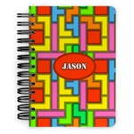 Tetromino Spiral Notebook - 5x7 w/ Name or Text