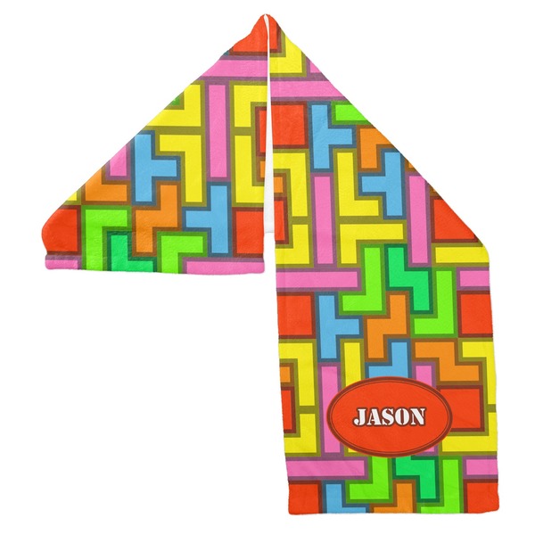 Tetromino Sports Towel Folded - Both Sides Showing