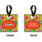 Tetromino Square Luggage Tag (Front + Back)