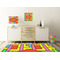 Tetromino Square Wall Decal Wooden Desk